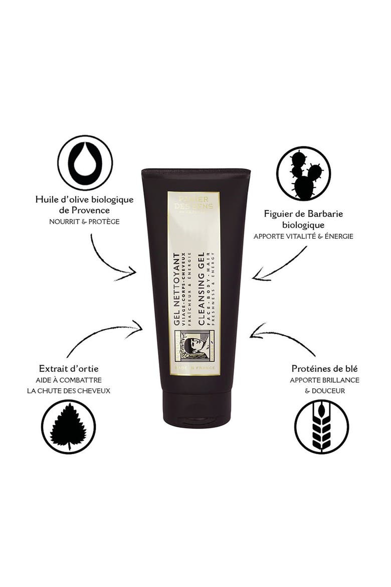 L'Olivier Cleansing Gel for Face Body and Hair, Alternate, color, Black