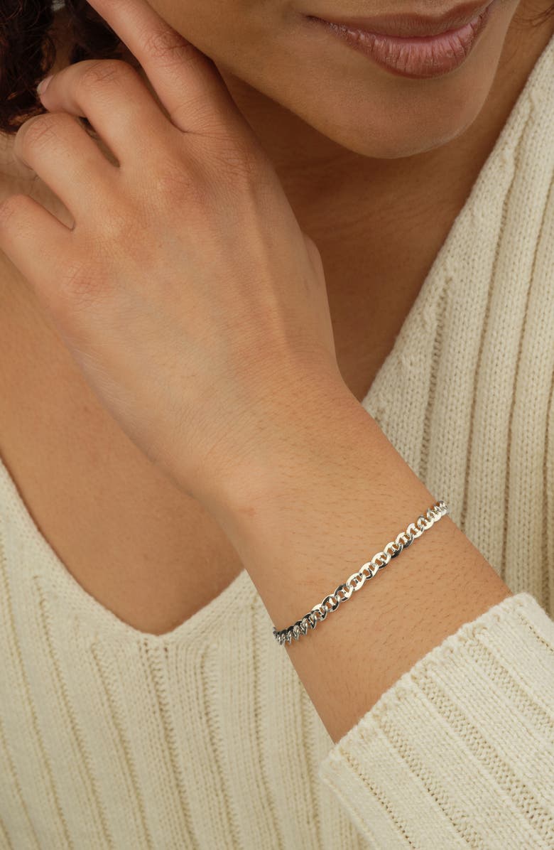 Sterling Forever Kari Chain Bracelet, Alternate, color, 