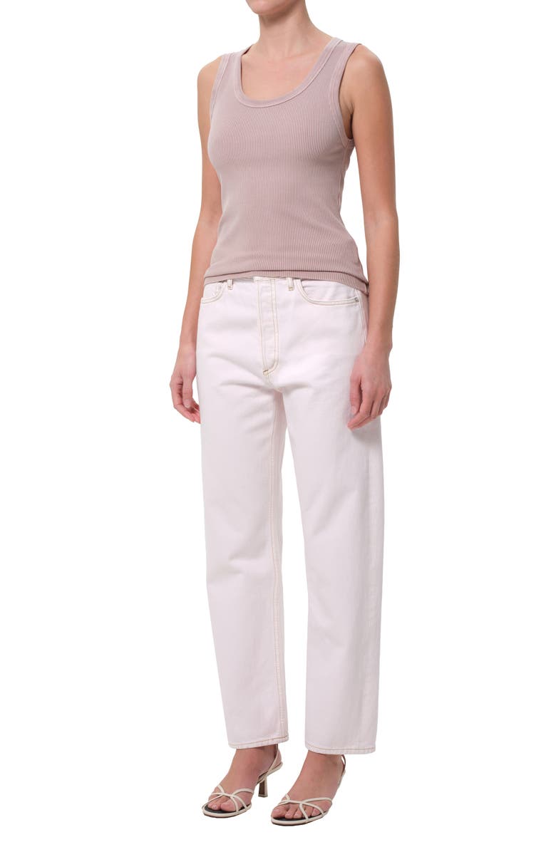 AGOLDE Poppy Rib Organic Cotton Blend Tank, Alternate, color, 