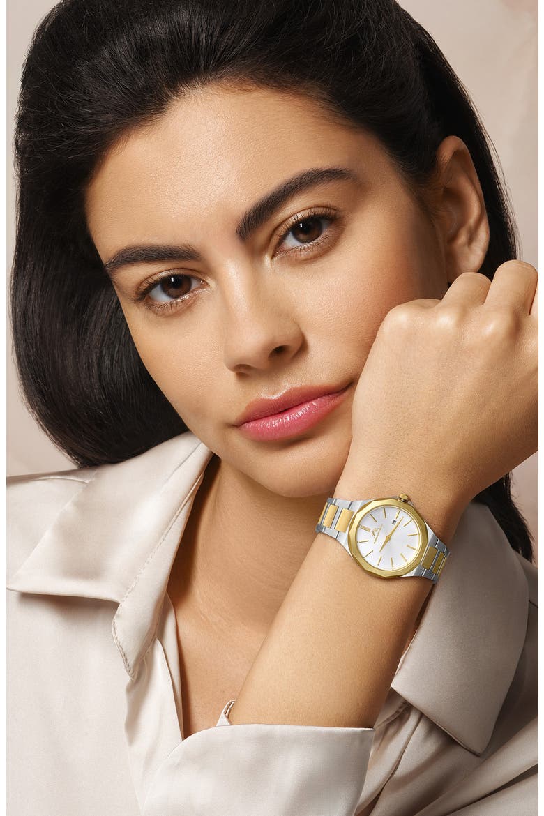 Victoria Two-Tone Bracelet Strap Watch, 33mm, Alternate, color, TWO TONE