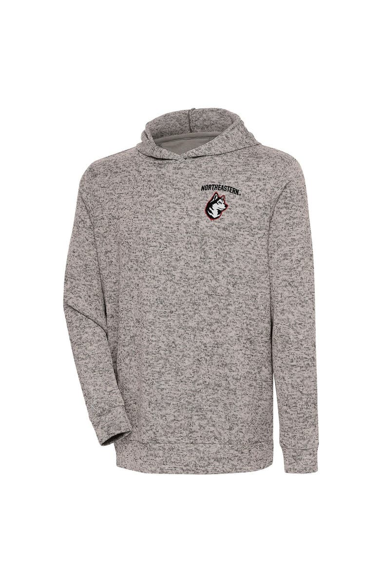 ANTIGUA Men's Antigua  Oatmeal Northeastern Huskies Absolute Pullover Hoodie, Main, color, 