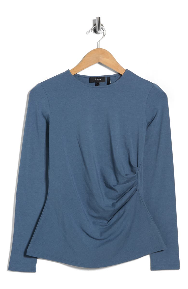 Theory Mirinz Ruched T-Shirt, Main, color, Bering