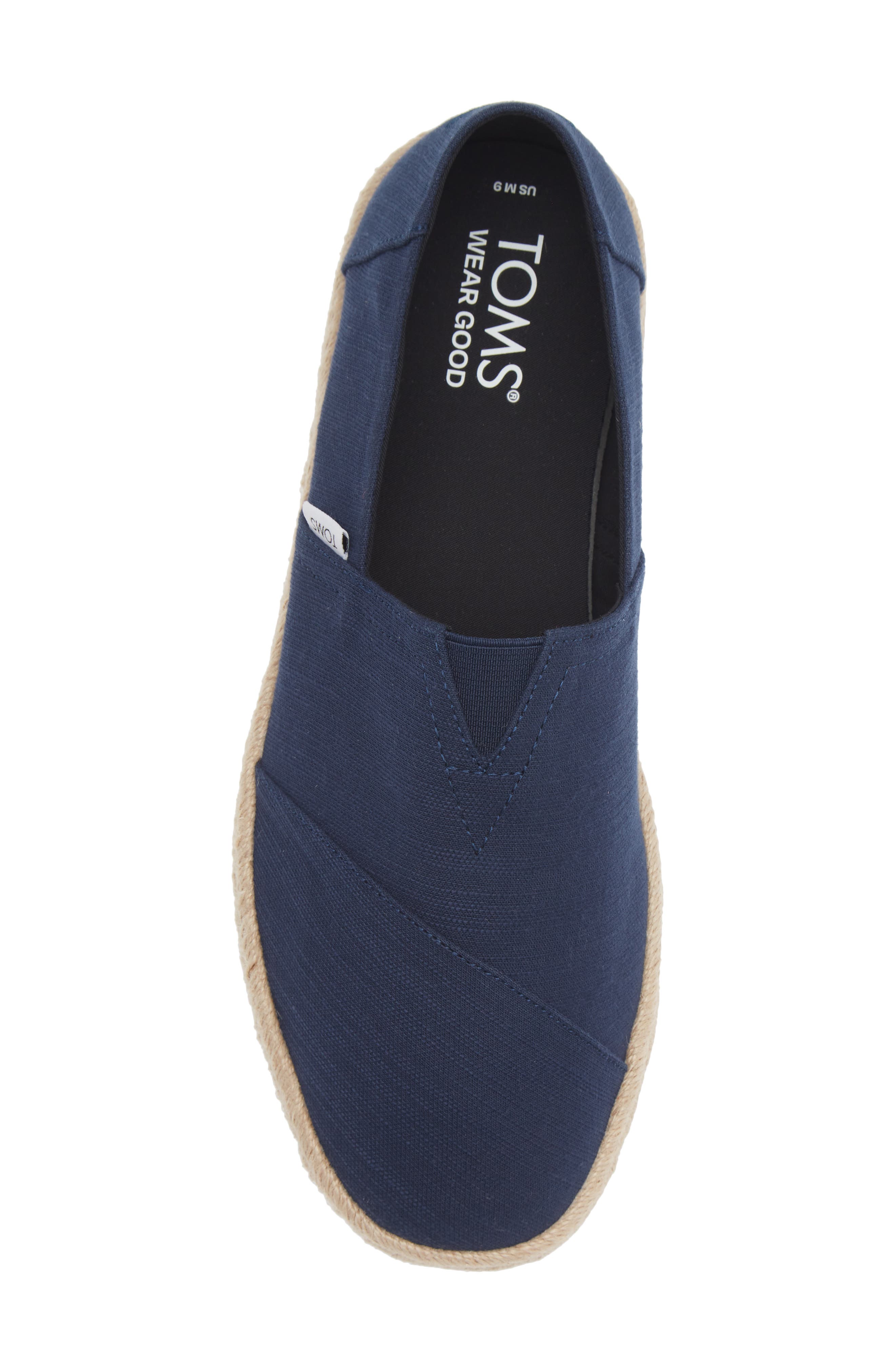 Alpargata Espadrille Slip On, Alternate, color, NAVY