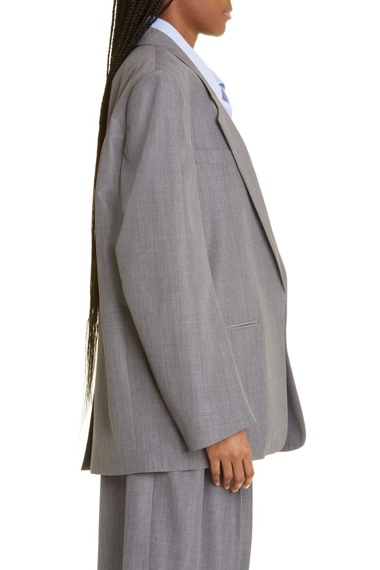 Shirt Inset Blazer, Alternate, color, GREY