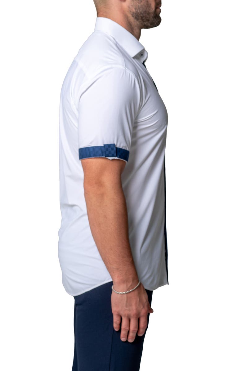 Maceoo Galileo Regular Fit Short Sleeve Button-Up Shirt, Alternate, color, 