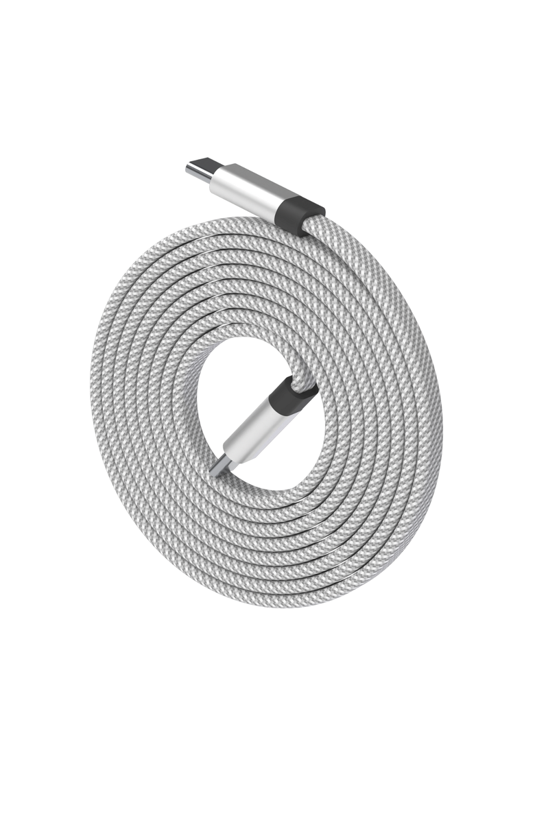 Function101 NEAT CABLE - Magnetically Organizing Charge Cable - 1.5M, Main, color, Silver