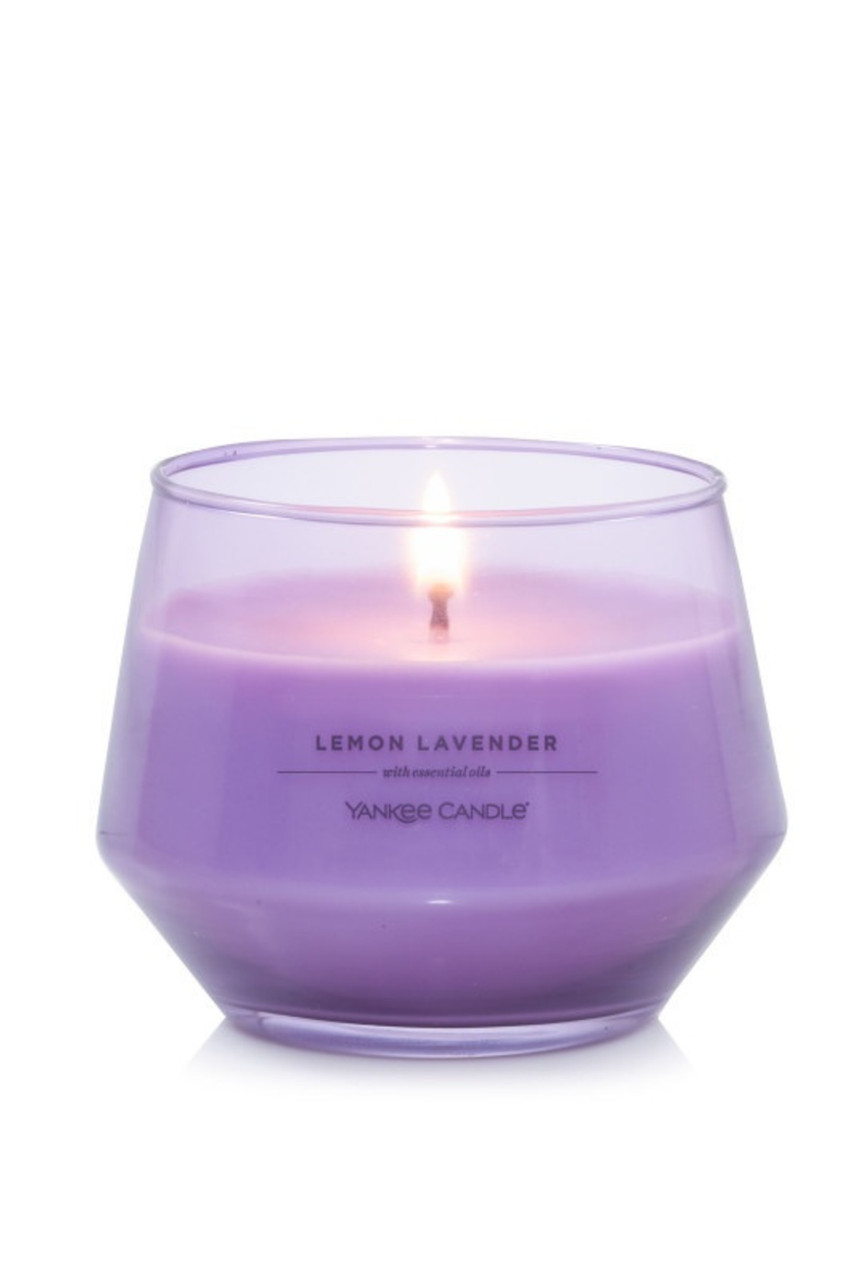 Lemon Lavender Studio Candle with Essential Oils, Set of 2, Alternate, color, Light Purple