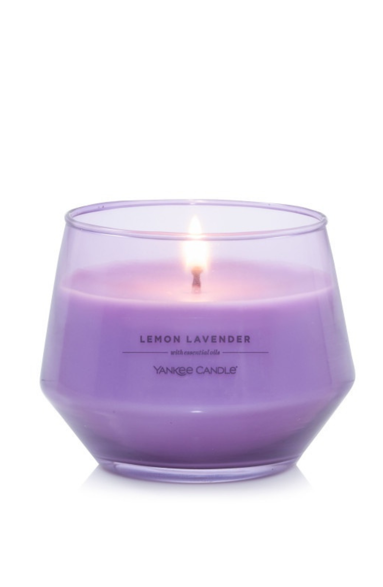 YANKEE CANDLE Lemon Lavender Studio Candle with Essential Oils, Set of 2, Alternate, color, Light Purple