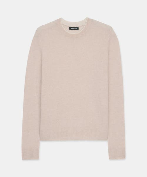 Naadam Lightweight Cashmere Contrast Trim Crewneck Sweater