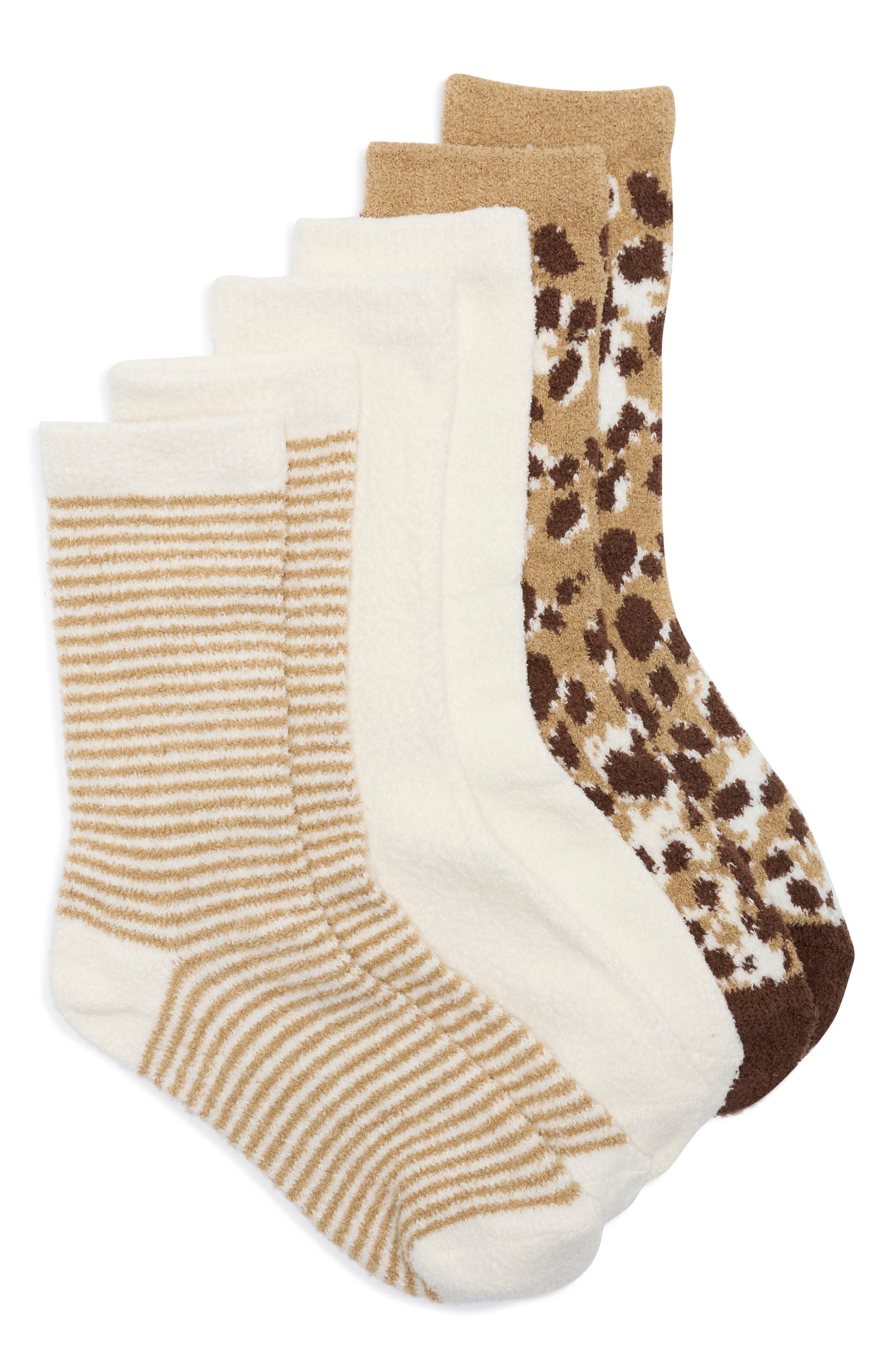 NORDSTROM RACK 3-Pack Pattern Socks