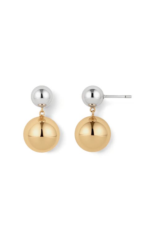 Made By Mary Sol Drop Stud Earrings In Gold