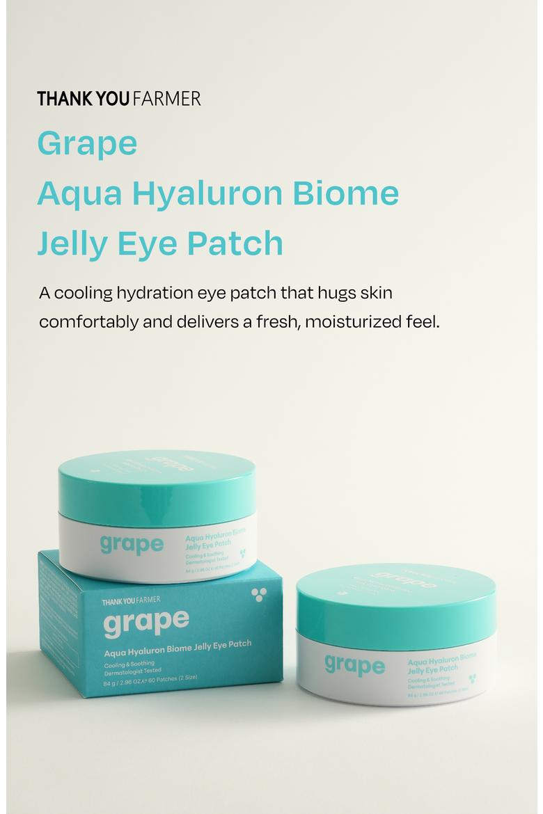 Grape Aqua Hyaluron Biome Jelly Eye Patch, Alternate, color, No Color