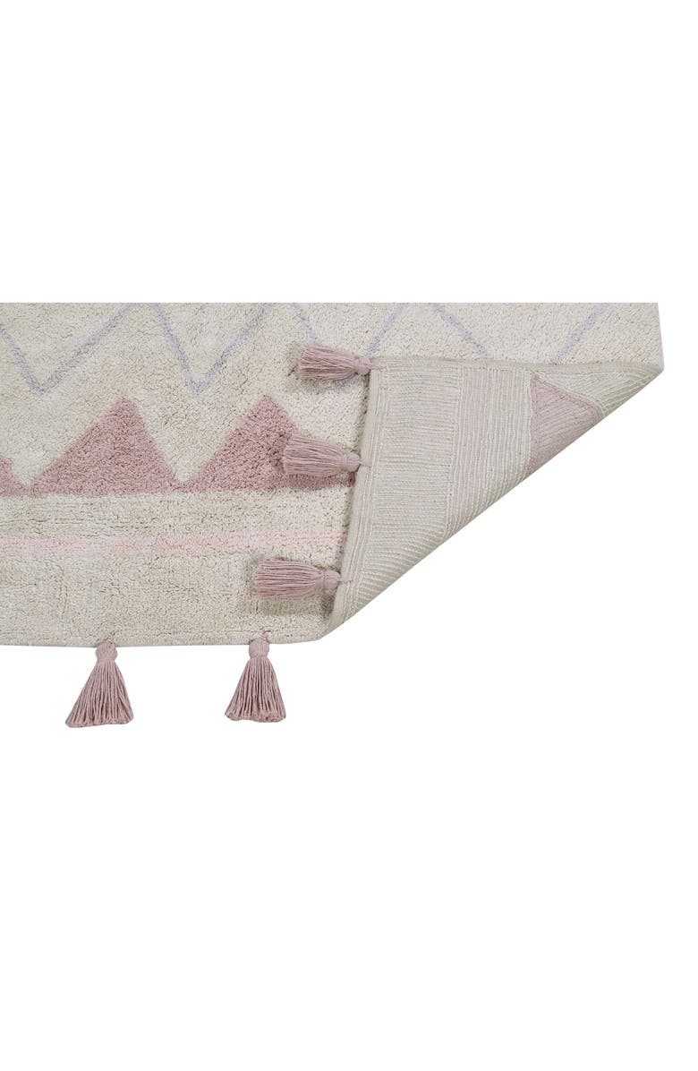 Lorena Canals Geometric Tassel Rug, Alternate, color, Azteca Natural-Vintage Nude