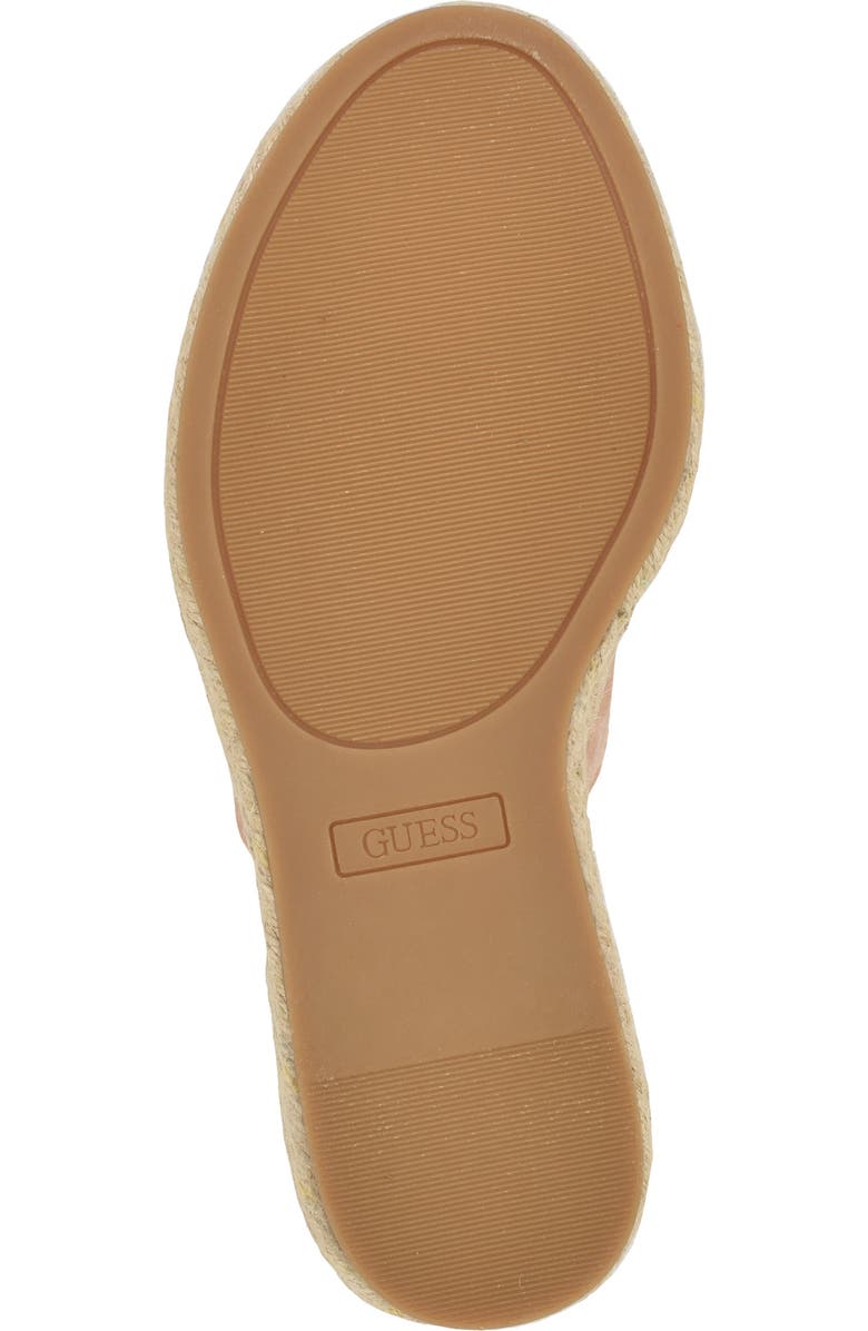 GUESS Evba Espadrille Platform Wedge Sandal, Alternate, color,