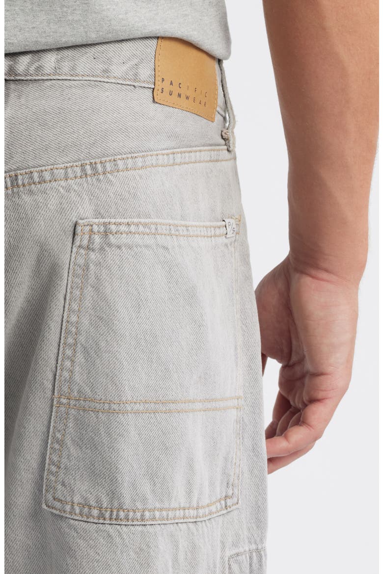 Jasper Baggy Cargo Jeans, Alternate, color, GRAY