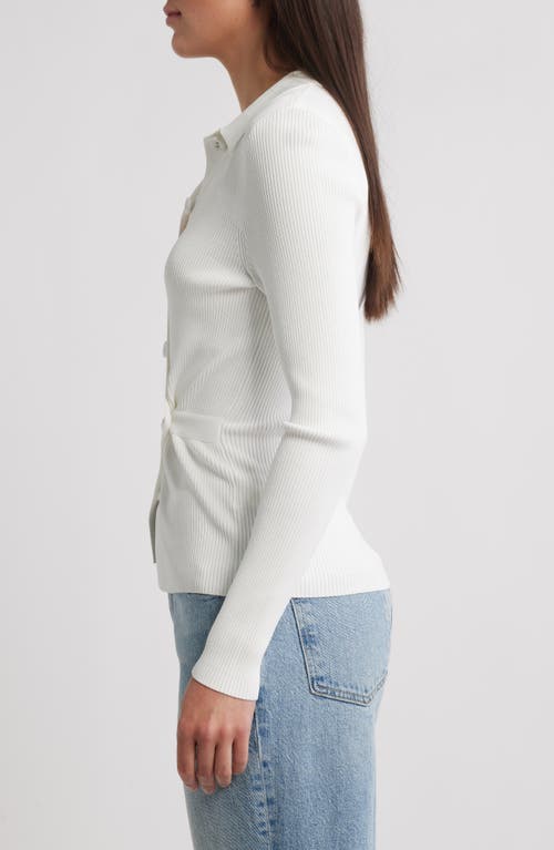 Pistola Kealy Rib Cardigan In White