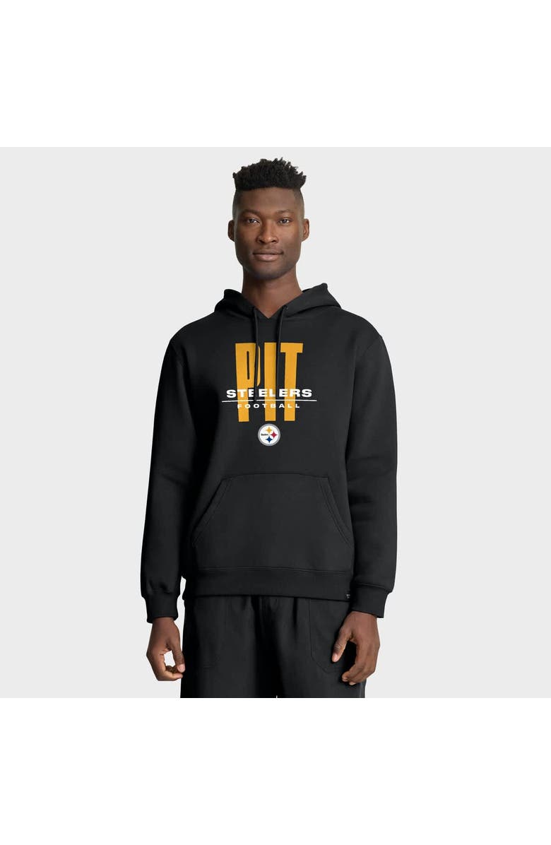 FANATICS Men's Fanatics Black Pittsburgh Steelers Right Tackle Legacy Pullover Hoodie, Main, color, Black