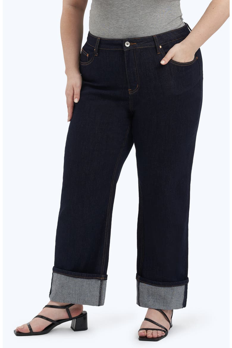 High Waist Straight Leg Jeans, Alternate, color, RINSE