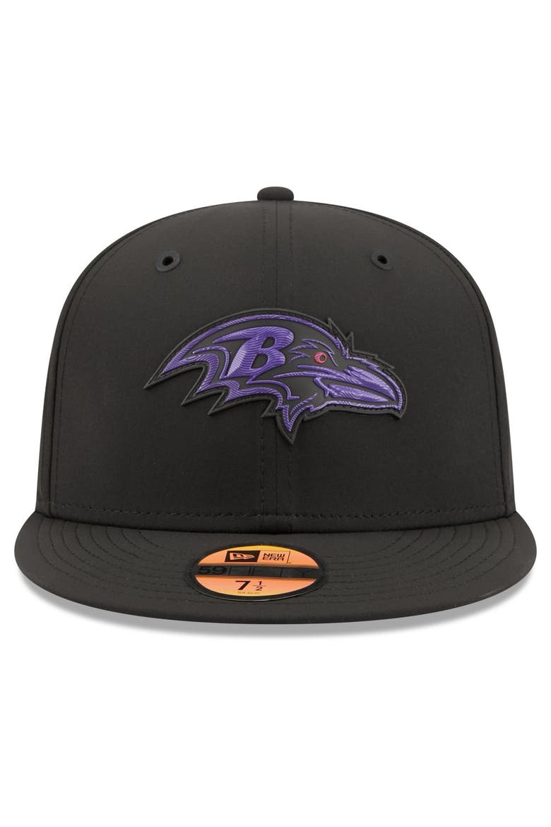Men's New Era Black Baltimore Ravens 2026 Sideline 59FIFTY Fitted Hat, Alternate, color, Black