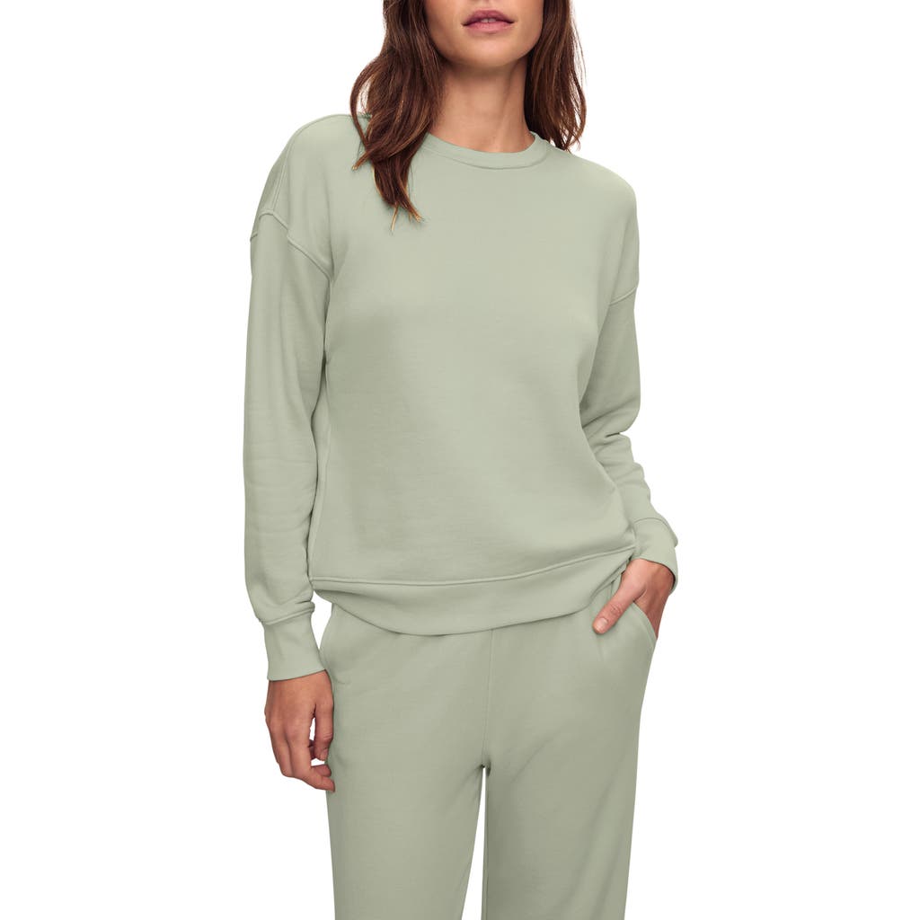 Eberjey French Terry Sweatshirt Matcha In Matcha
