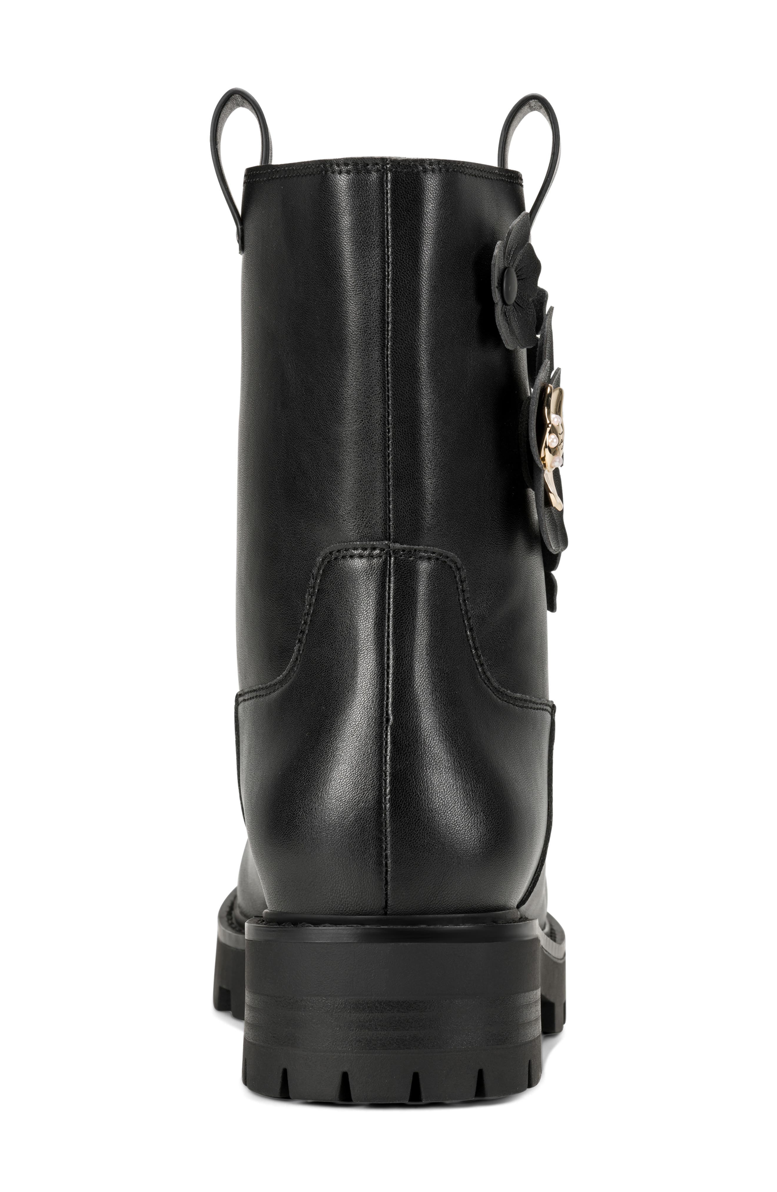 Medina Lug Sole Bootie, Alternate, color, BLACK/ BLACK