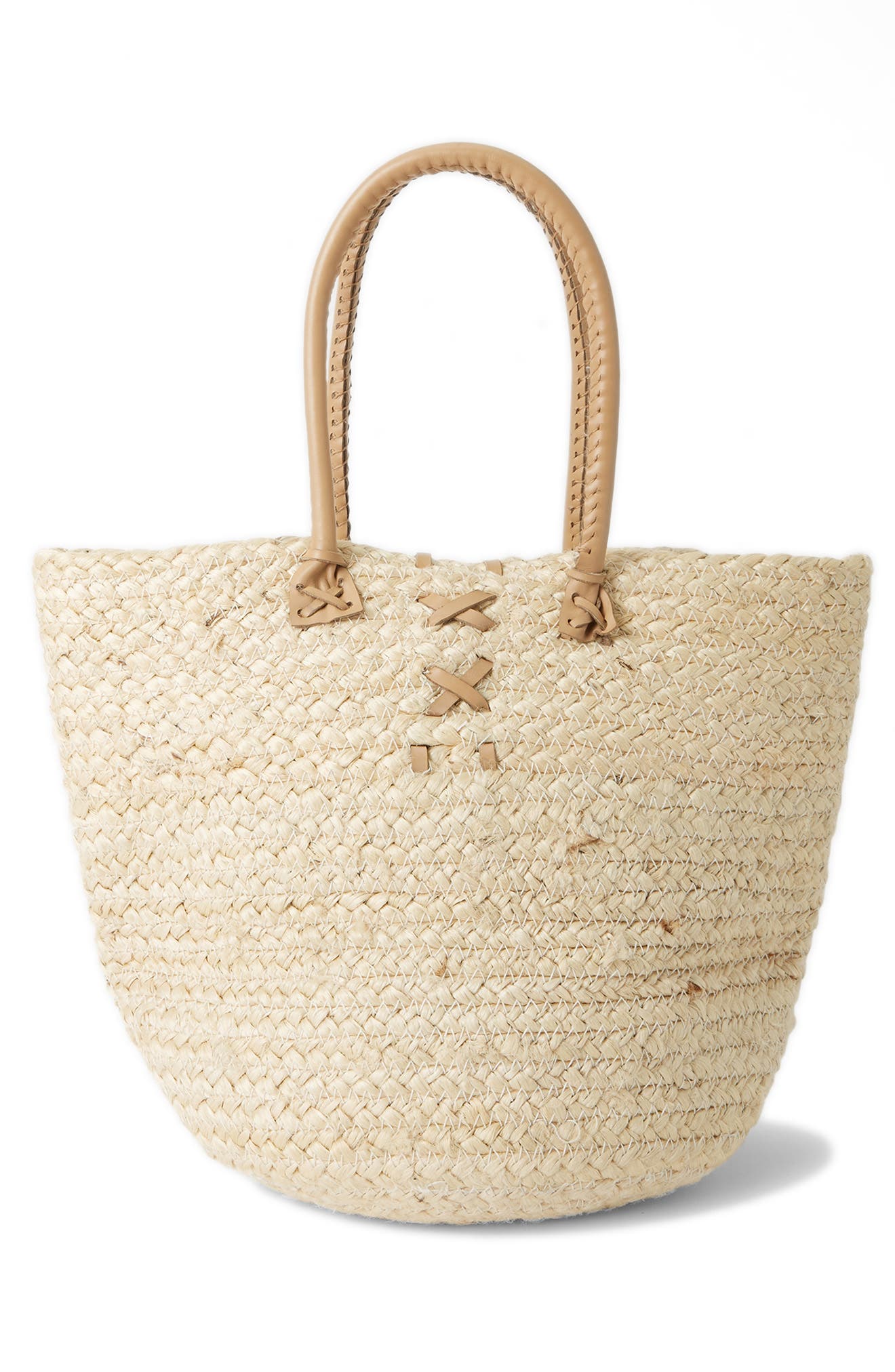 Billabong From Paradise Straw Tote, Alternate, color, Natural