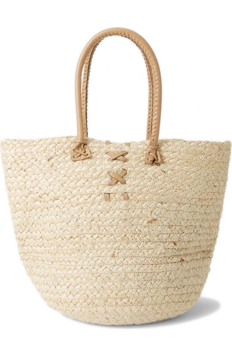 Billabong From Paradise Straw Tote, Alternate, color, Natural