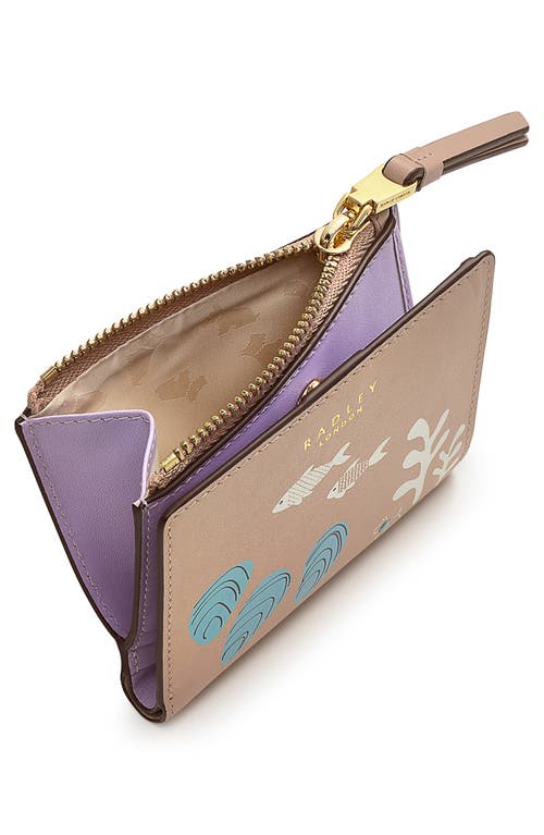 Radley Sea Swimming Bifold Leather Wallet In Multi