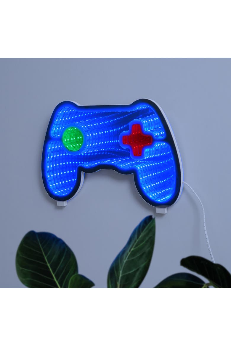 Neon Art Infinity Lights Wall & Desk Sign, Alternate, color, Gamer