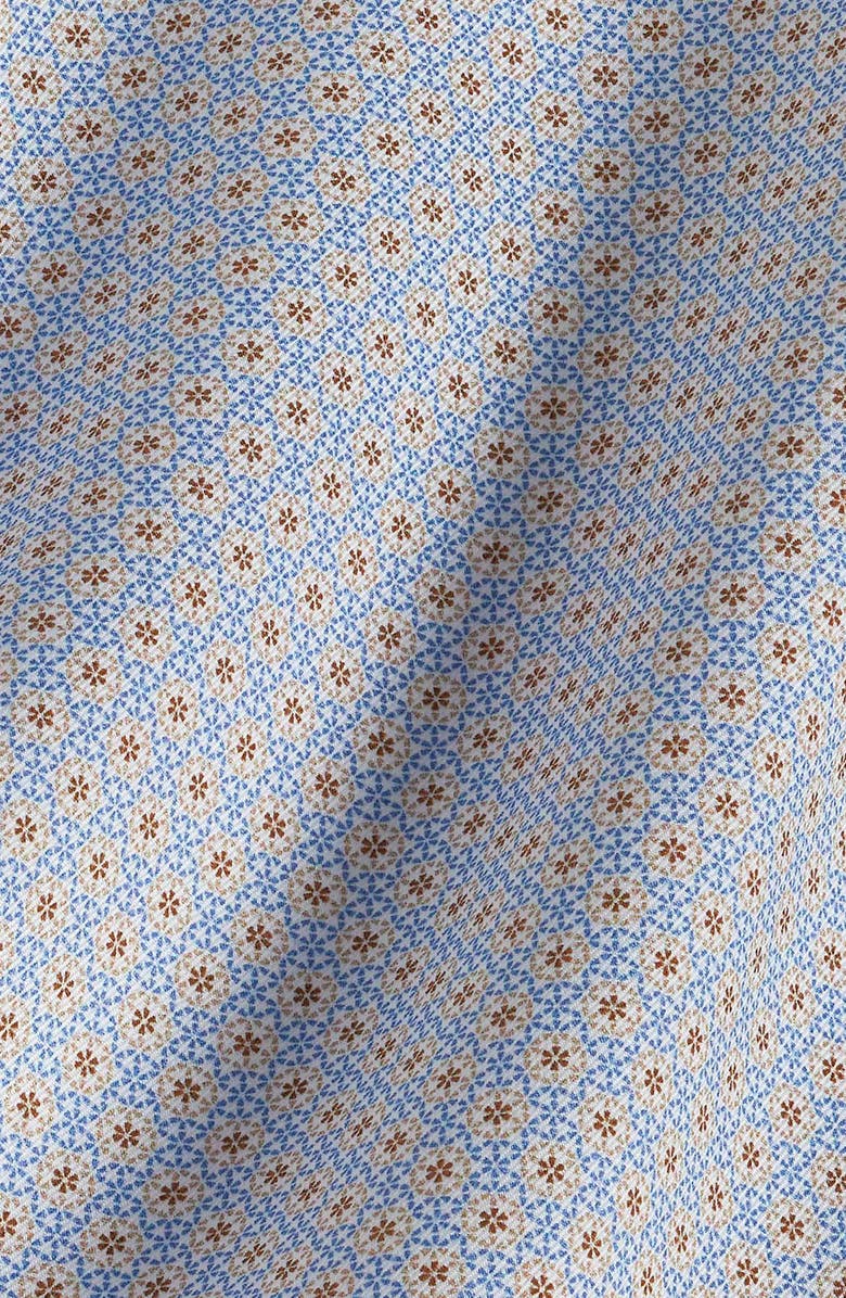 David Donahue Micro Geometric Print Sport Shirt, Alternate, color, 