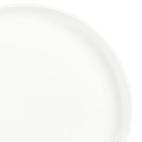 Gibson Home Snowscape 12 Piece Fine Ceramic Stackable Dinnerware Set In White