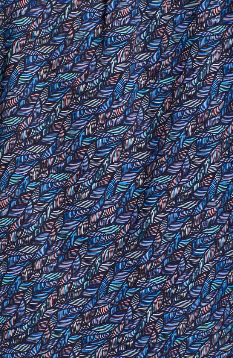 Bugatchi OoohCotton<sup>®</sup> Tech Short Sleeve Button-Up Camp Shirt, Alternate, color, Navy