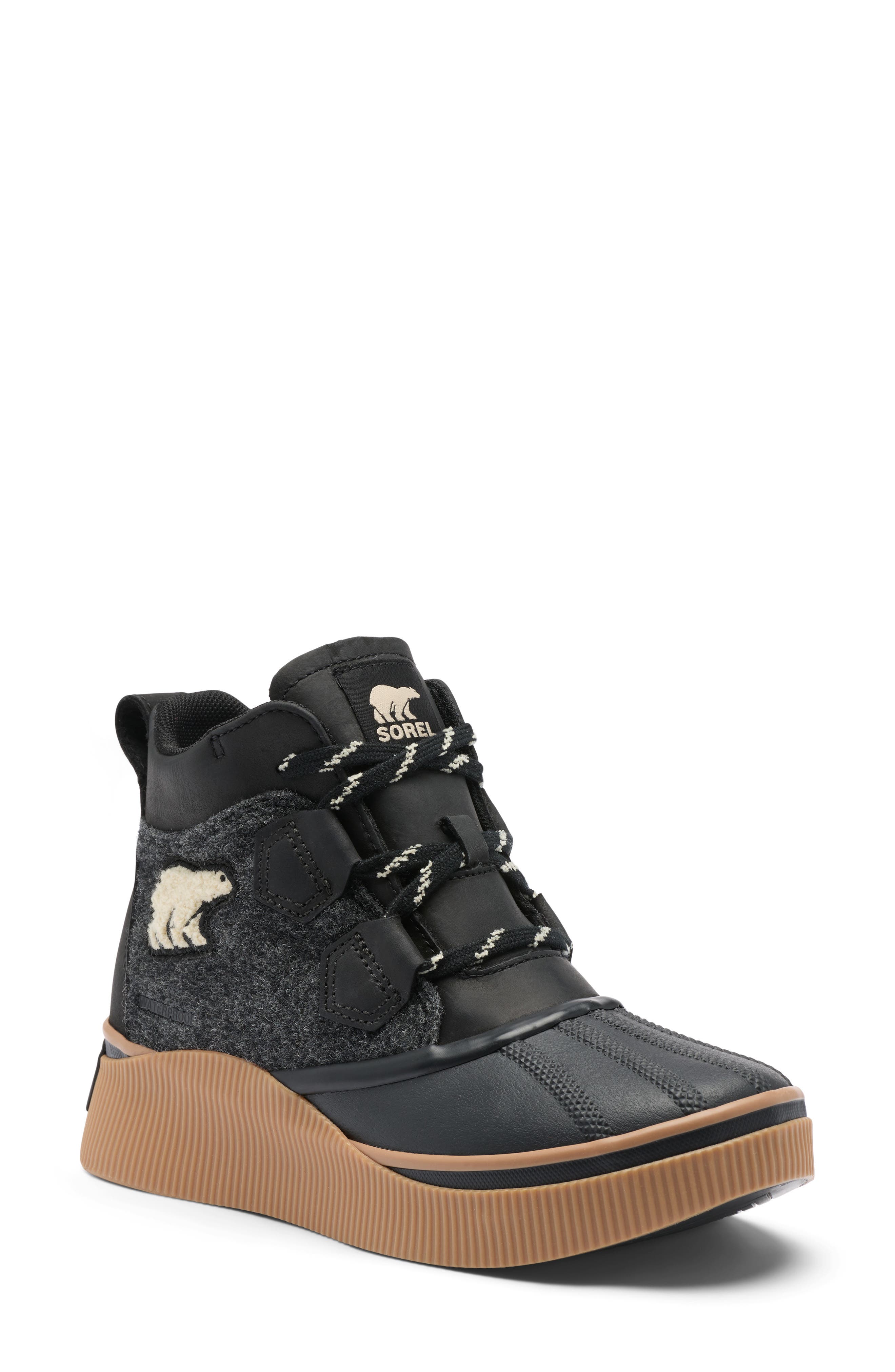 Out N About IV Classic Waterproof Duck Boot, Main, color, BLACK/ GUM
