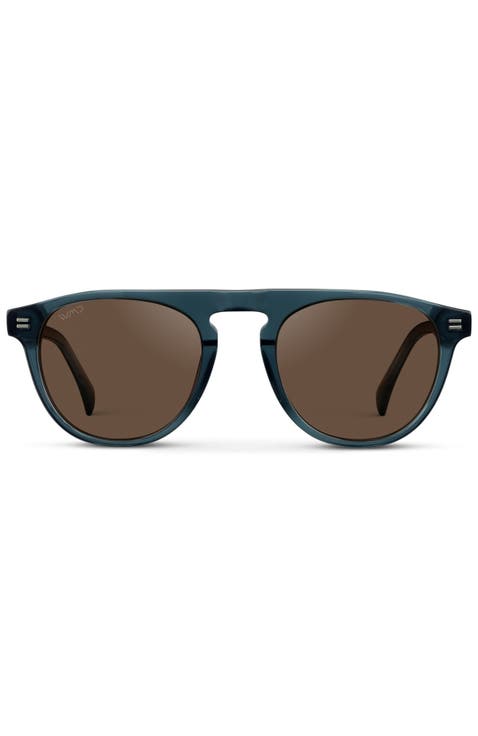 Axel - 51mm Rounded Aviator Polarized Sunglasses