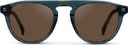 WMP Eyewear Axel - 51mm Rounded Aviator Polarized Sunglasses