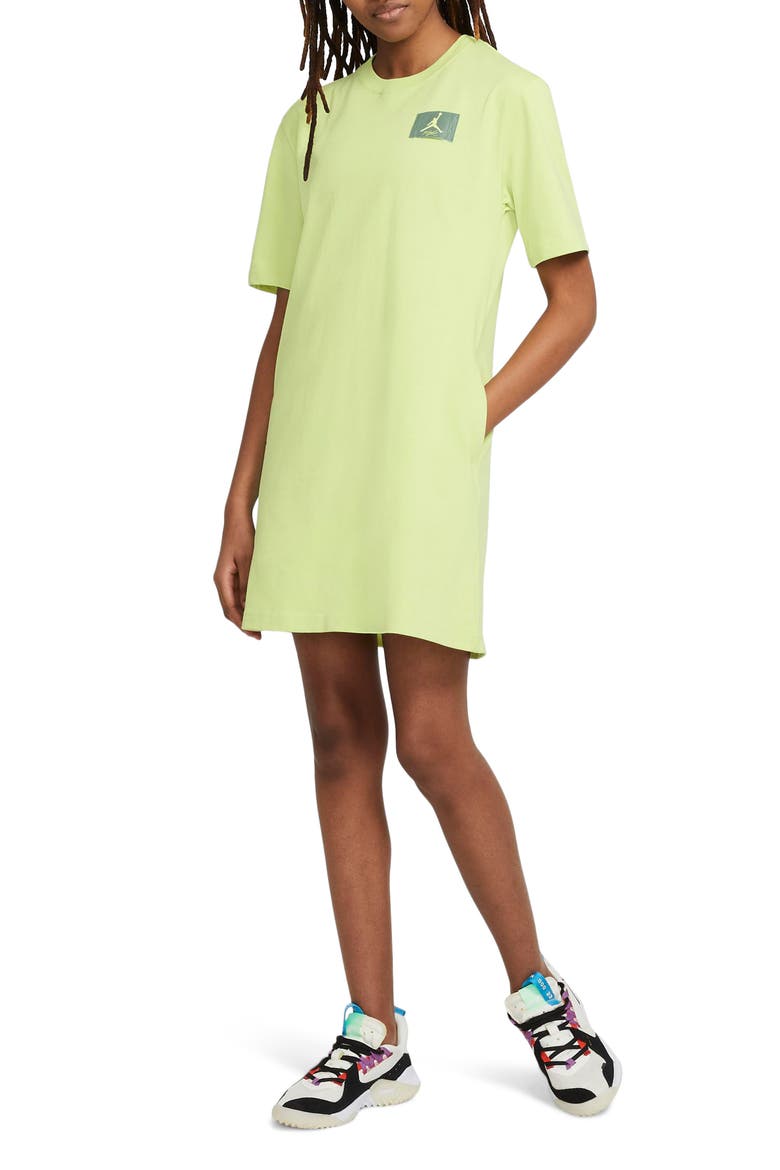 Nike Jordan Essential T-Shirt Dress, Alternate, color, LIMELIGHT
