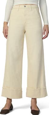 Joe's The Trixie Cuff High Waist Wide Leg Trouser Jeans