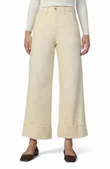 Joe's The Trixie Cuff High Waist Wide Leg Trouser Jeans