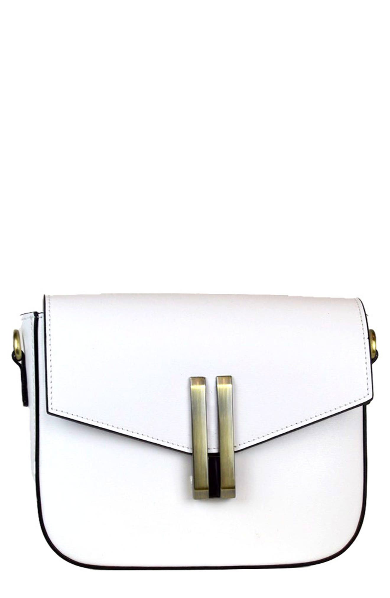 Persaman New York Leather Flap Crossbody Bag