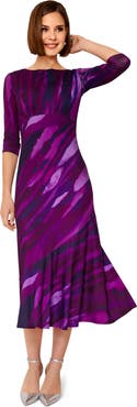 Alie Street London Asymmetric Bias Cut Midi Dress