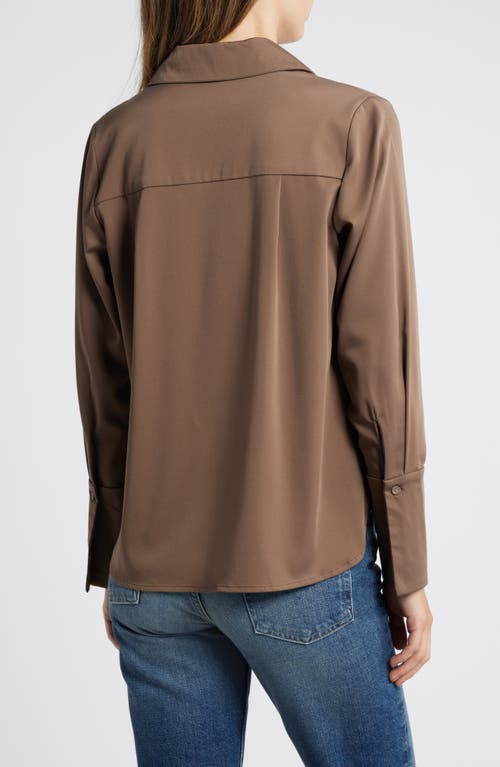 Wit & Wisdom Flare Cuff Button-up Shirt In Ginger Snap