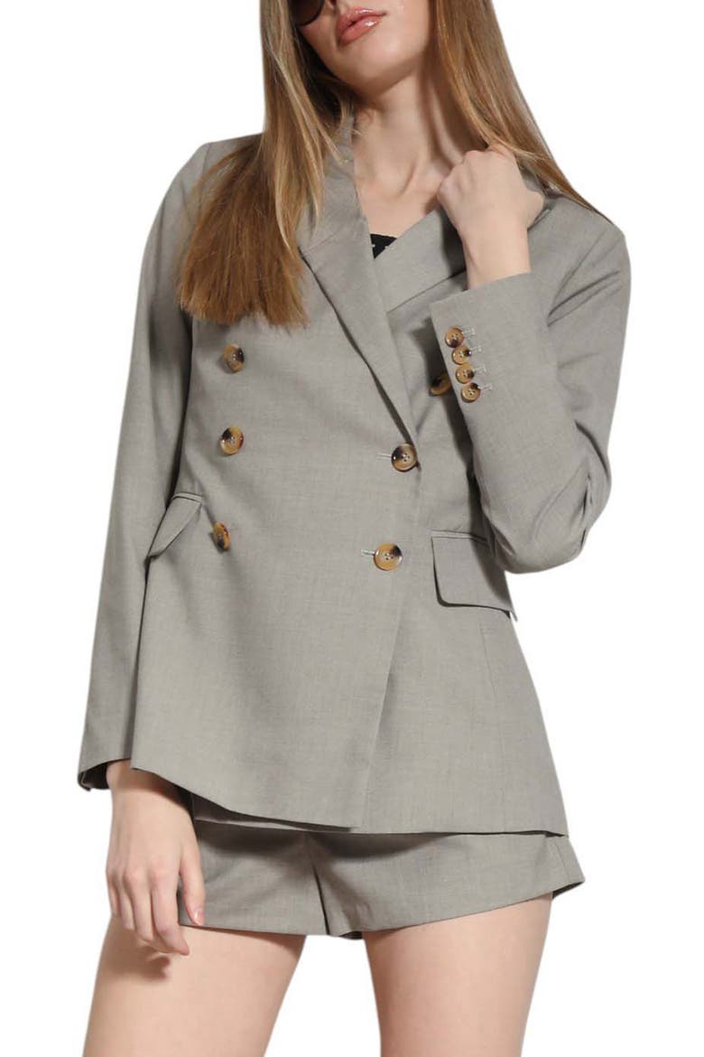 Tilda Double Breasted Blazer Jacket, Main, color, SOFT TAUPE