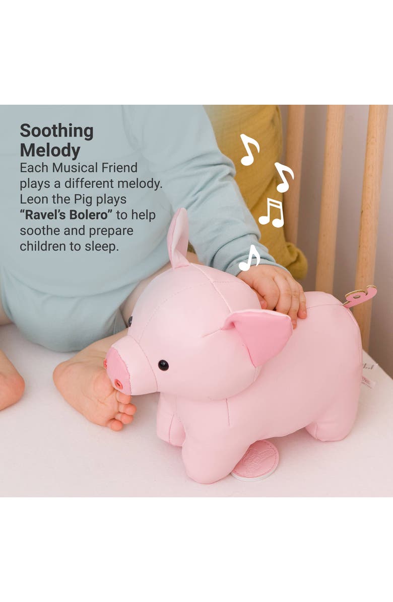 Little Big Friends Musical Animals - Pig, Plush Baby Music Box, Nursery Toy, Alternate, color, Pink