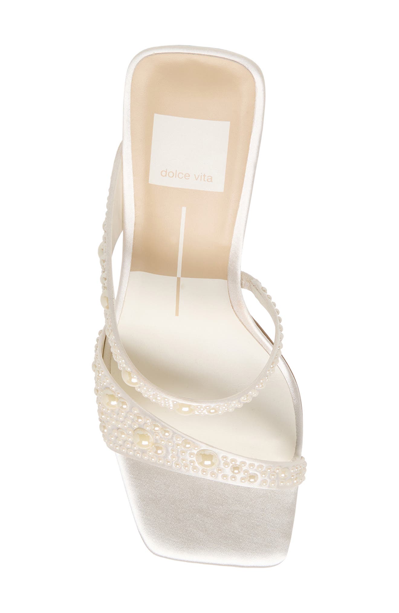 Dolce Vita Mahala Embellished Slide Sandal, Alternate, color, Ivory Stella