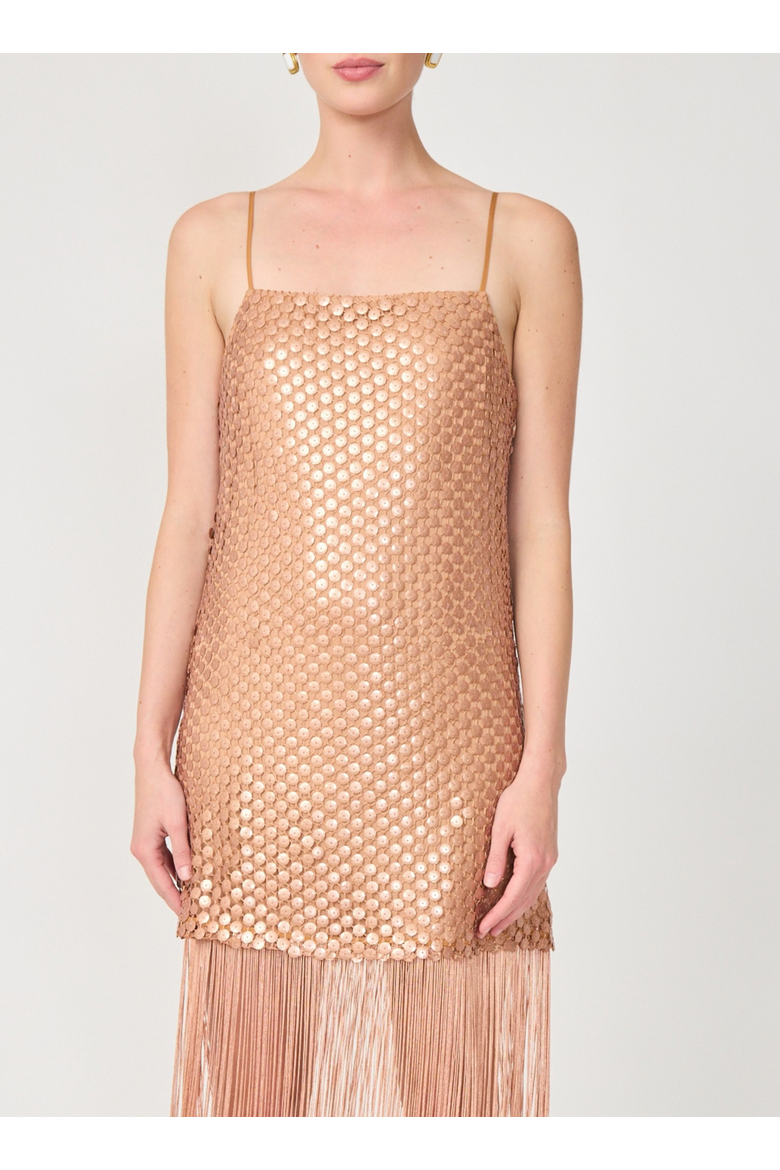 Essie Dress, Alternate, color, Bronze sequins