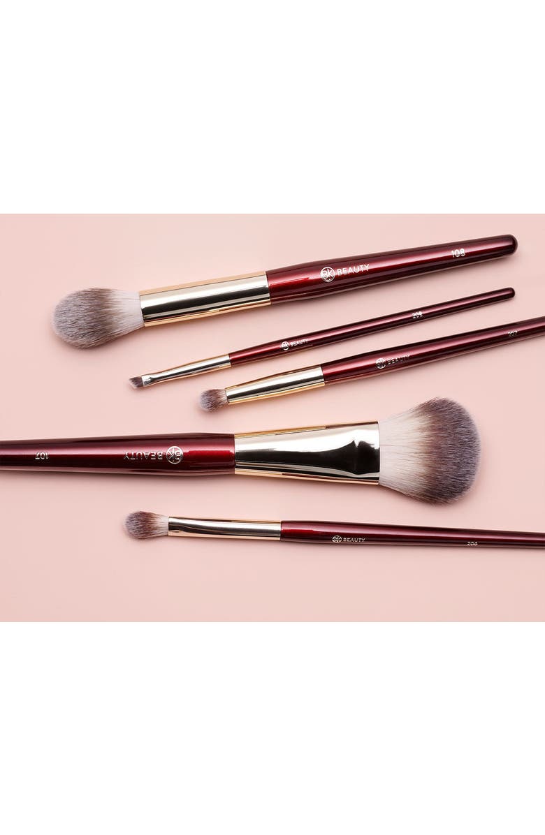BK Beauty Precision Brush Collection, Alternate, color, Burgundy