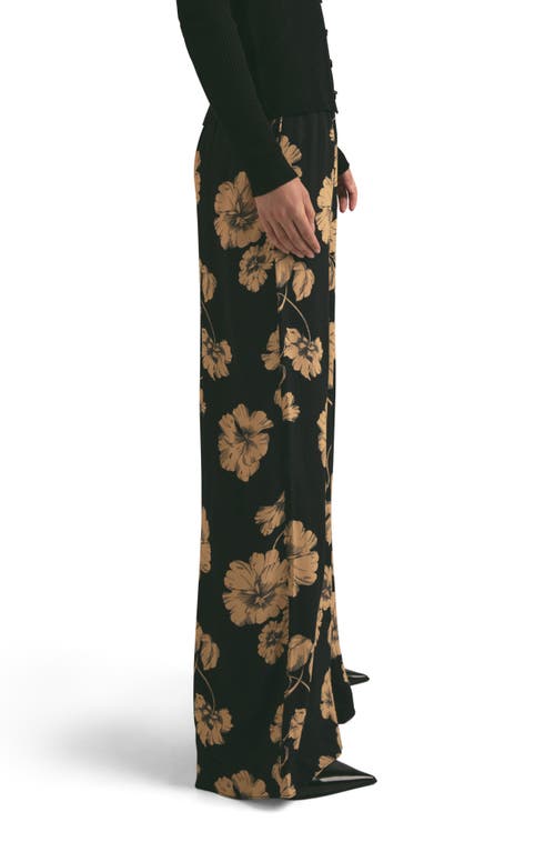 Shop Favorite Daughter High Waist Wide Leg Pants In Noir Fleur
