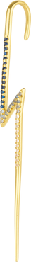 Spero London True Lightning Gemstones Sterling Silver Bolt Ear Crawler