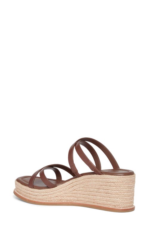 Paige Jenny Espadrille Platform Wedge Slide Sandal In Brown