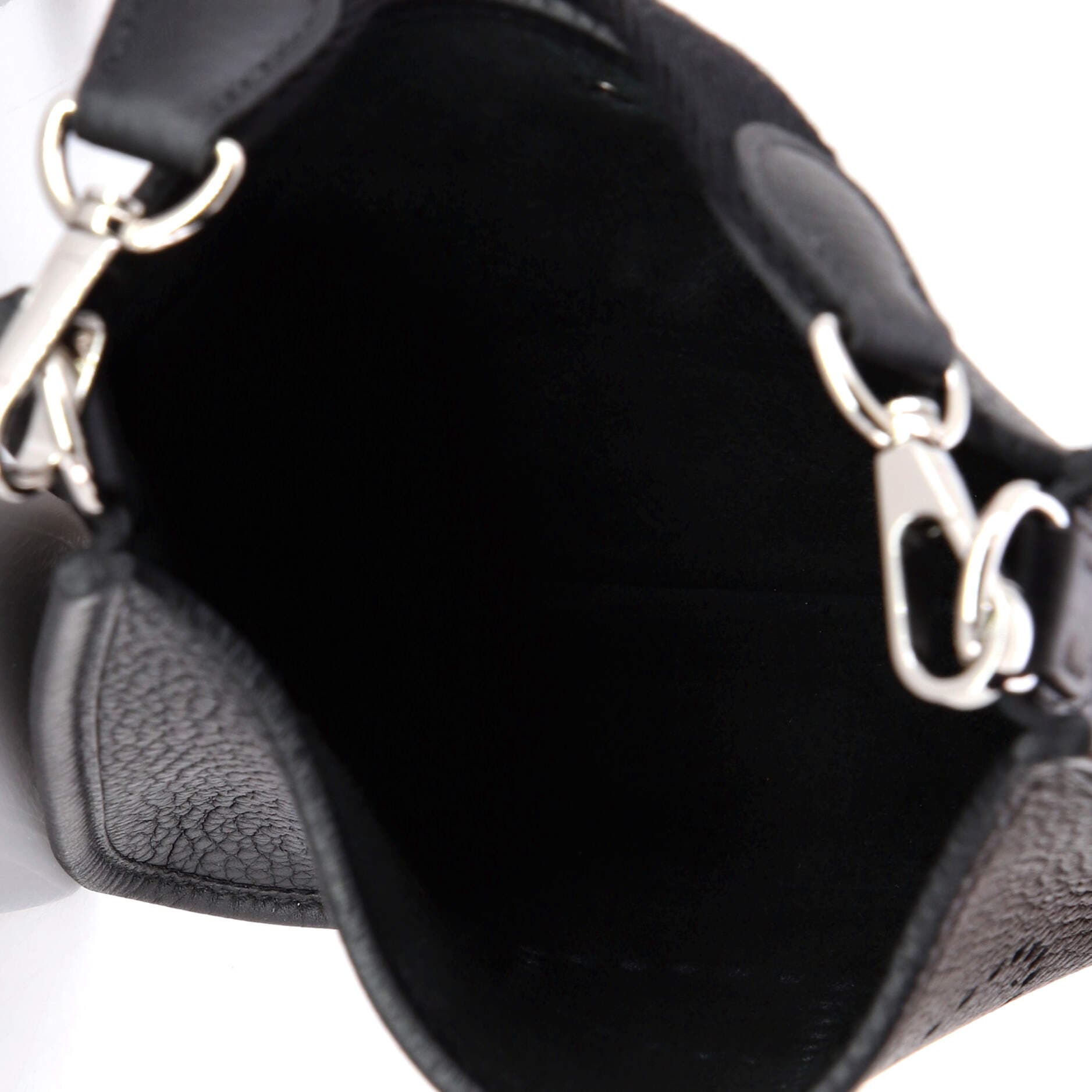 Pre-Owned Hermes Long Strap Evelyne Bag Clemence TPM, Alternate, color, Noir